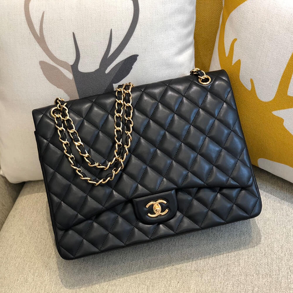 Ch*el classic maxi handbag
