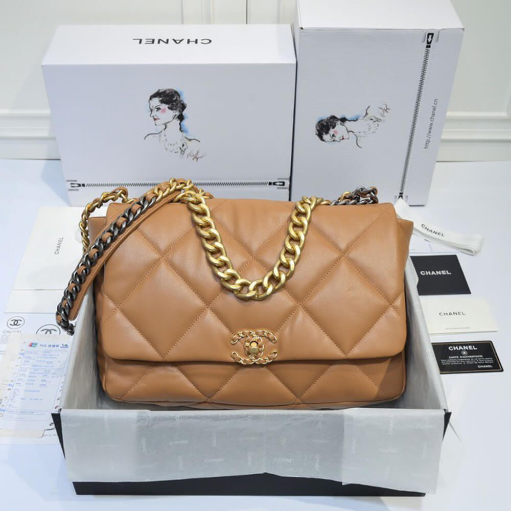 Ch*el 19 maxi handbag