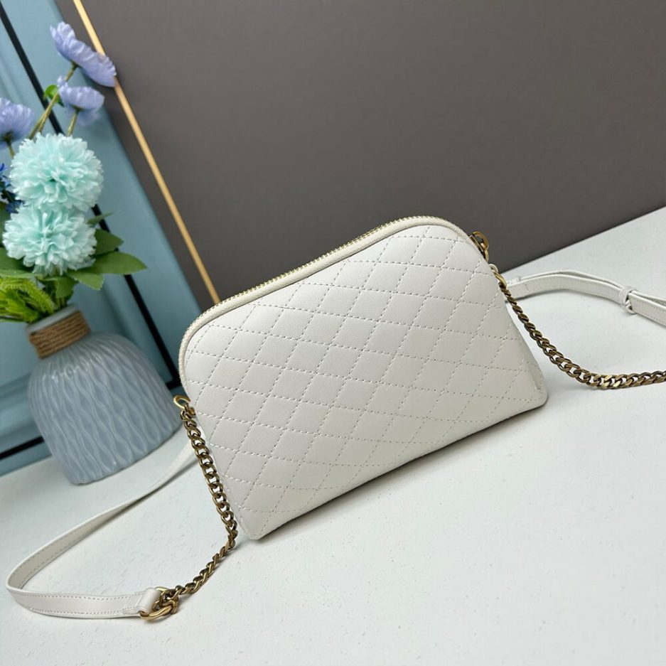 YSL Gaby zipped pouch in quilted lambskin